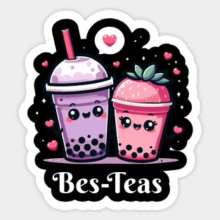 Best Friend Besties Good Friends Boba Tea Sticker